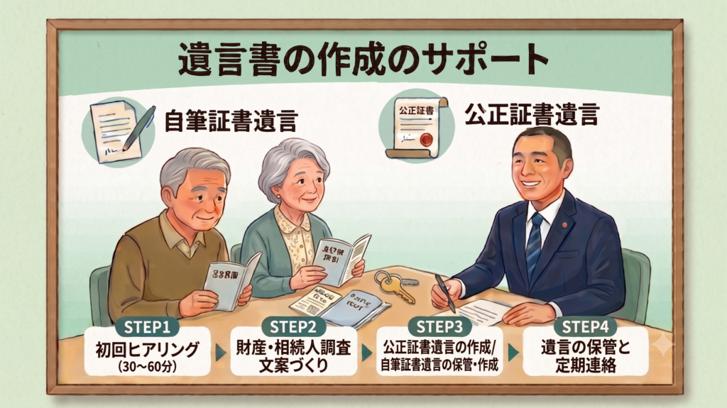 遺言の作成の流れ