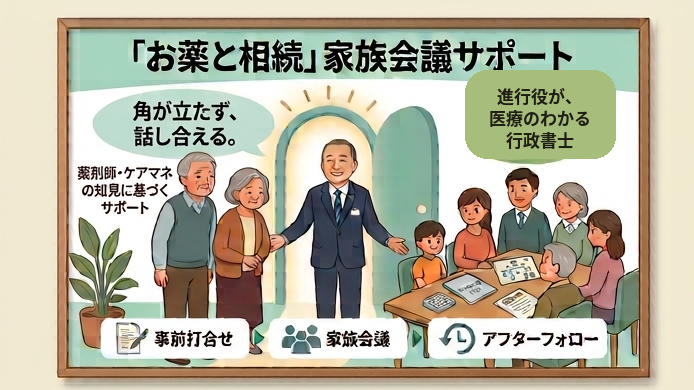 進行役が、医療のわかる行政書士